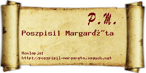 Poszpisil Margaréta névjegykártya